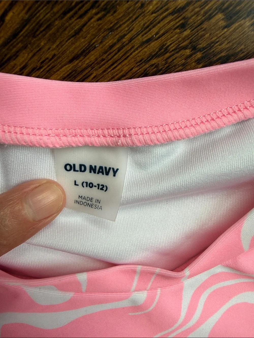 Old Navy Pink Swirl and Green Mix Girls' Swim Set Bundle
